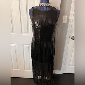 Endless Ross Black sequin skirt and blouse set
